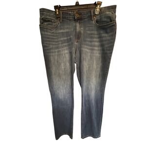 Kut‎ from the Kloth Carrie Boyfriend Jeans Medium Wash Blue Denim Womens 16